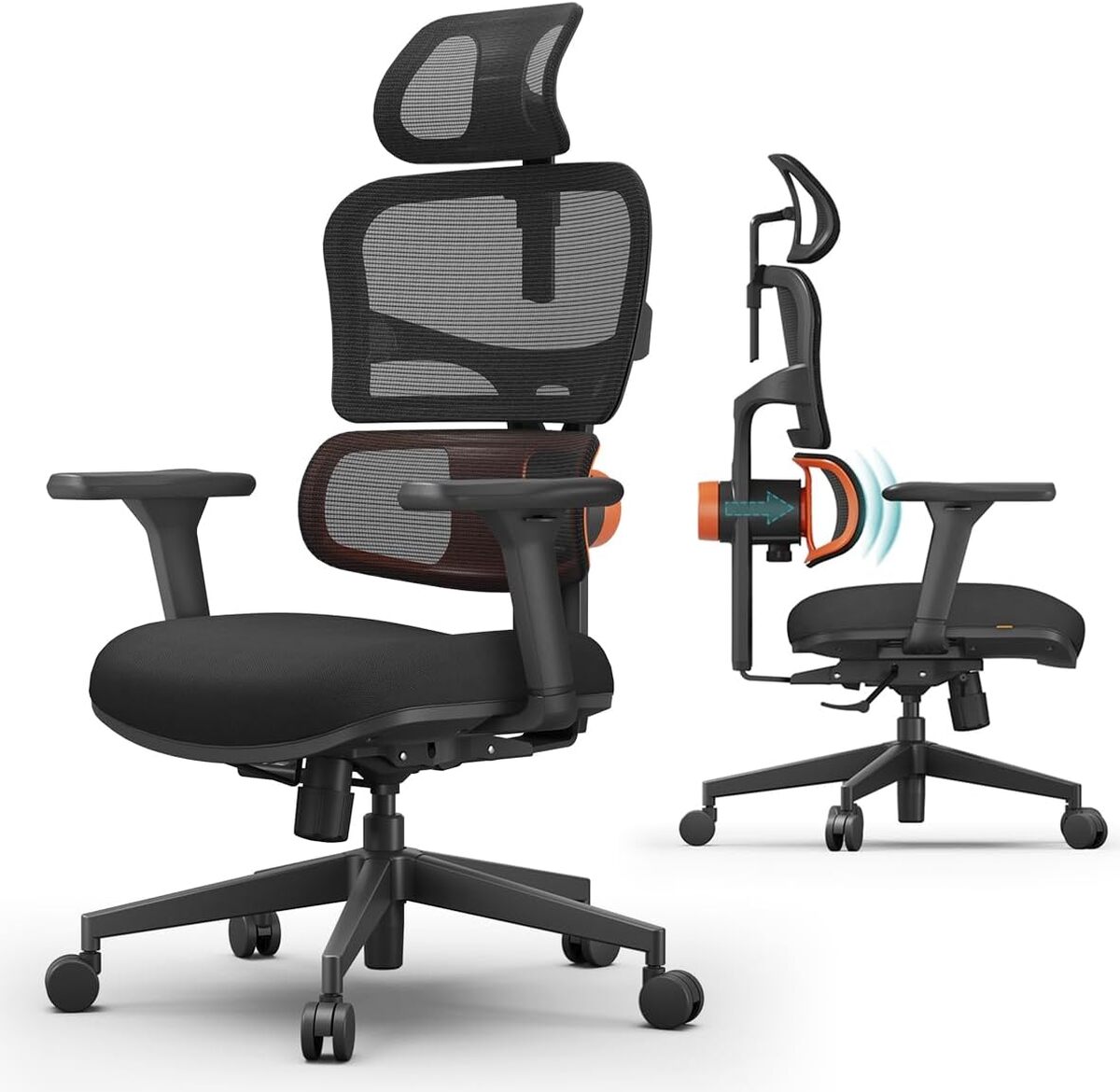 Test : chaise de bureau Newtral NT001 avec soutien lombaire dynamique