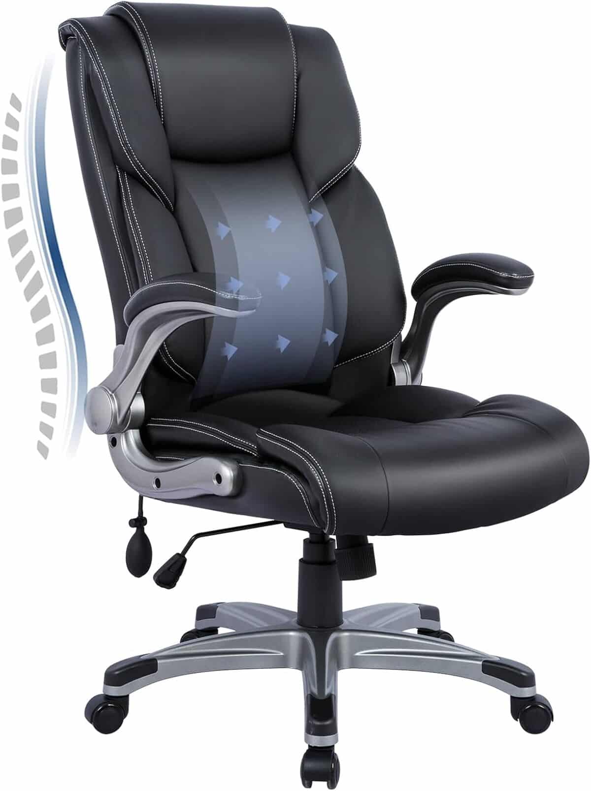 Test : chaise de bureau ergonomique Colamy avec dossier haut