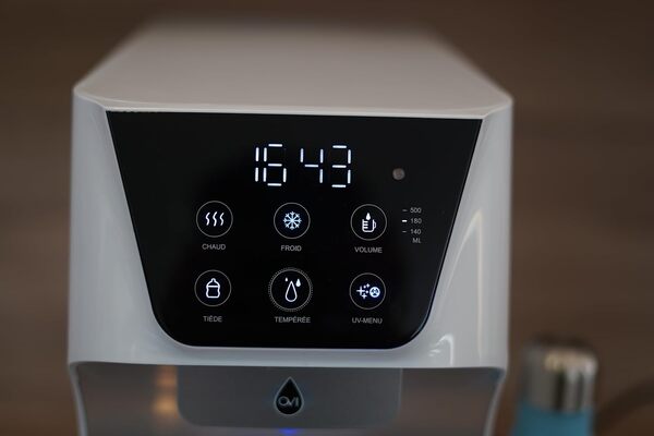 Ovi I Bar à Eau avec Filtres pour Une Eau Saine et Pure - Distributeur d'eau Froide, Chaude et Tempérée en Instantané- idéal pour Le Bureau ou la Maison - Brancher au réseau d'eau