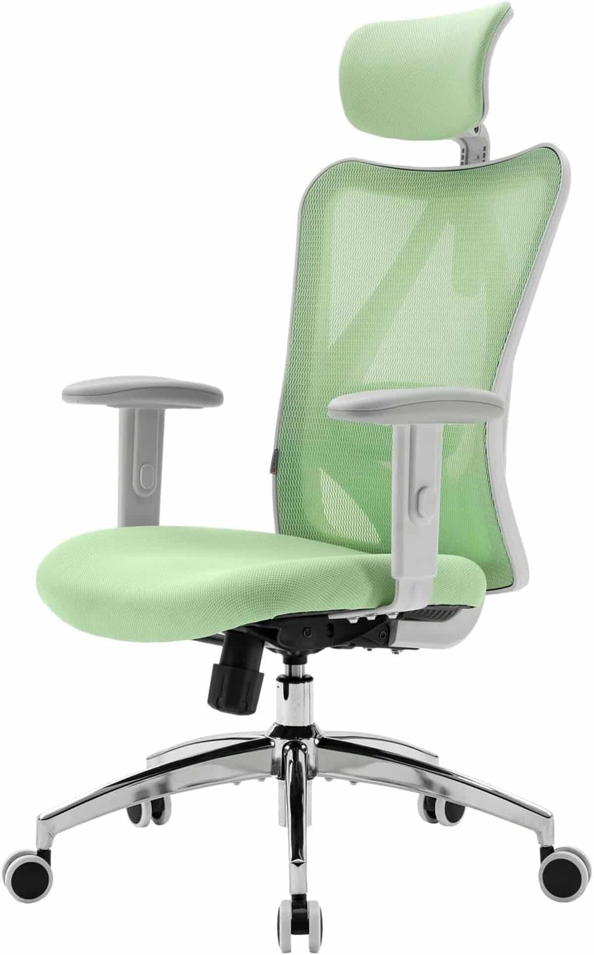 Test : chaise de bureau Sihoo M18 ergonomique vert clair