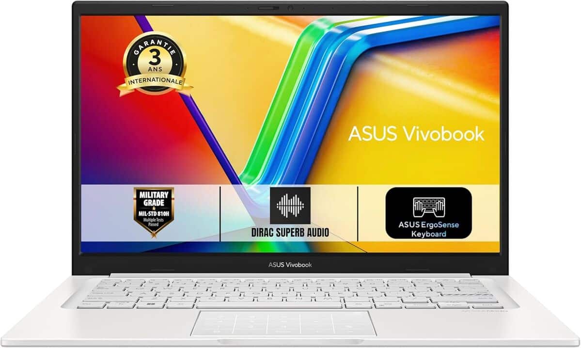 Test du ASUS Vivobook 14 : performance compacte au quotidien