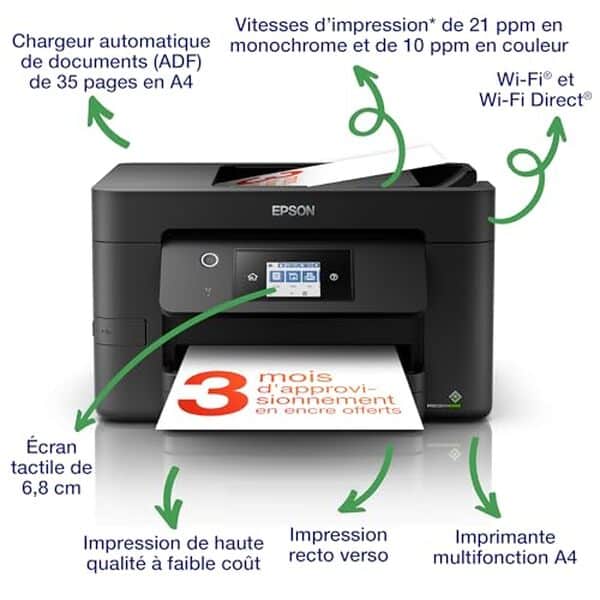 Découvrez notre test complet sur l'Epson WorkForce WF-3820DWF : une imprimante multifonction compacte idéale pour les professionnels, alliant efficacité et fonctionnalité.