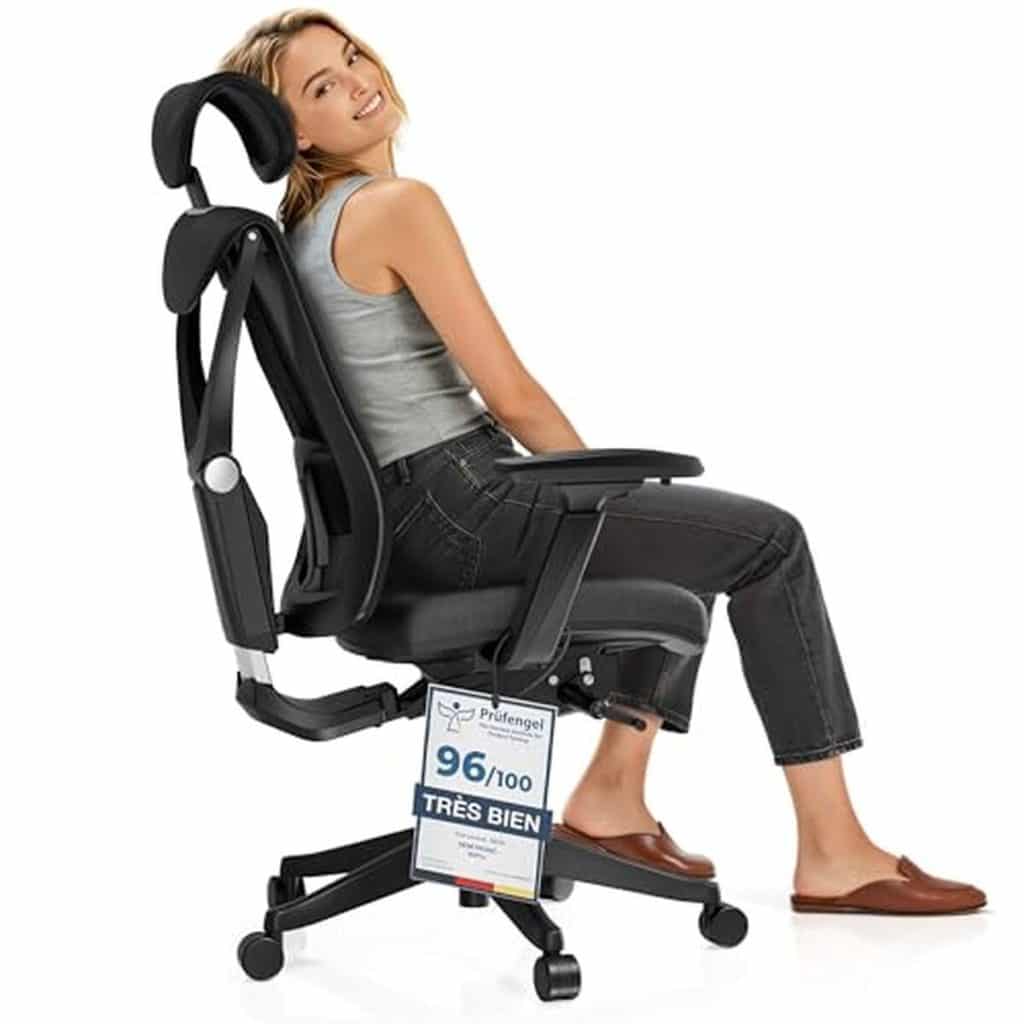 Test : chaise de bureau ergonomique Desktronic avec support lombaire
