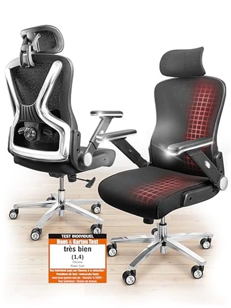 Test : chaise de bureau ergonomique CLOUVOU PowerSeat