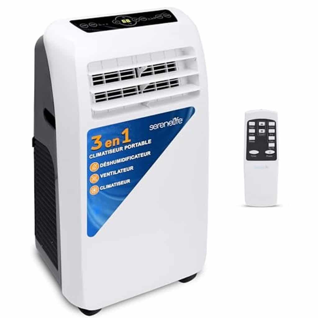 Test du climatiseur mobile SereneLife 9000 BTU : performance 3-en-1 silencieuse